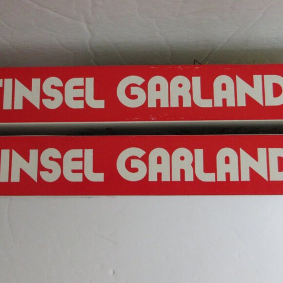 Christmas Tinsel Garland 2 Boxes Golden Sleigh Rauch Made in USA 15 ft, 2" wide - Picture 8 of 10